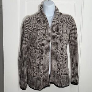 NIC+ZOE Textured Knit linen blend Cardigan size XS